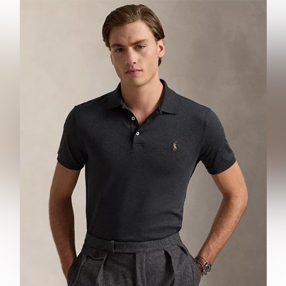 Polo Ralph Lauren Pima Soft Touch Polo Gray Size XL